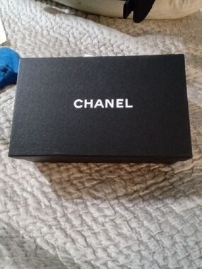 CHANEL Black and White Logo Gift Box